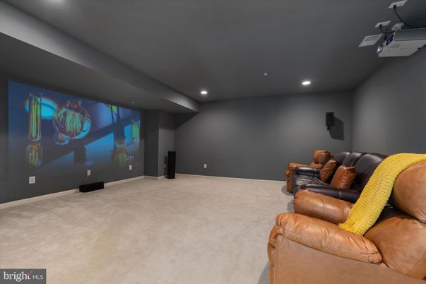 Interior, Projection Screen, Recessed Lighting, Theatre Room