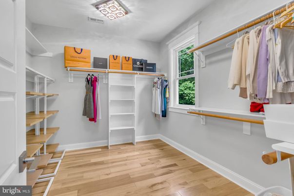 Interior, Walk-in Closets, Wood Texture Flooring