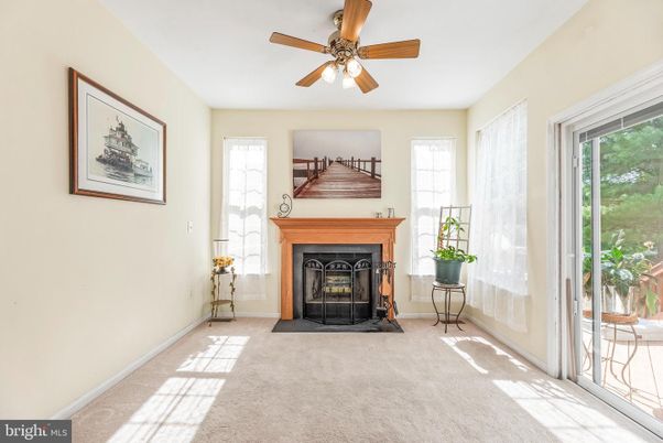 Empty room, Fireplace, Interior