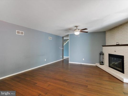 Empty room, Fireplace, Interior, Wood Texture Flooring