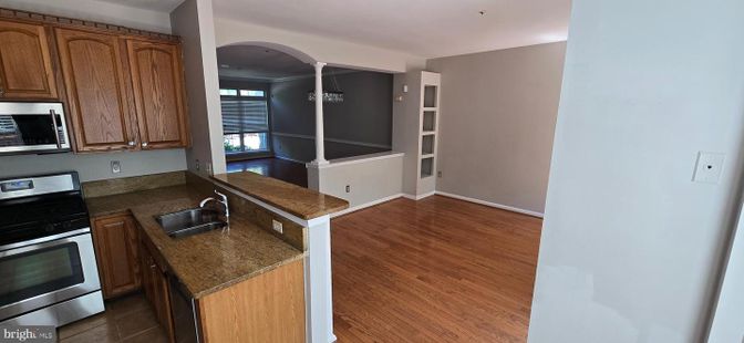 Interior, Kitchen, Wood Texture Flooring