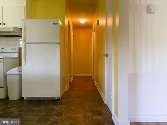 Interior, Kitchen, Washer, Wood Texture Flooring