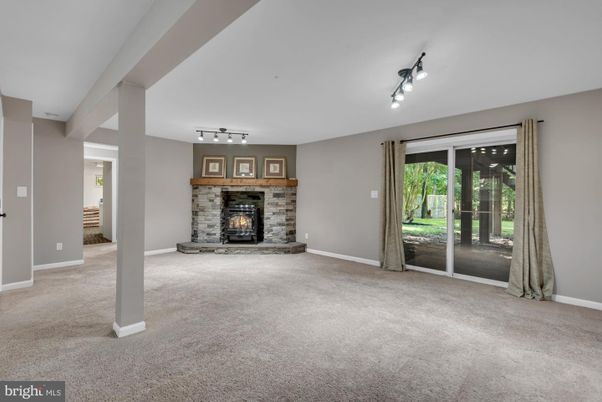 Empty room, Fireplace, Interior