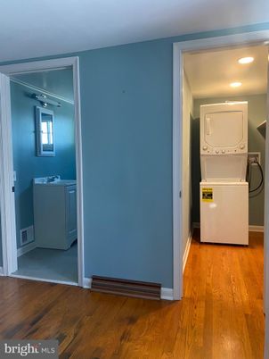 Interior, Recessed Lighting, Utility Closets, Washer, Wood Texture Flooring