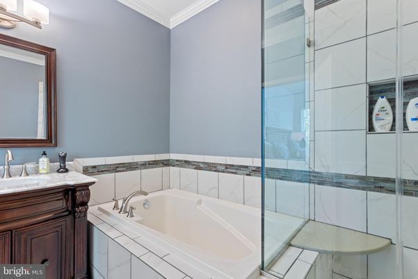 Bathroom, Glass Shower, Interior, Tile Countertops