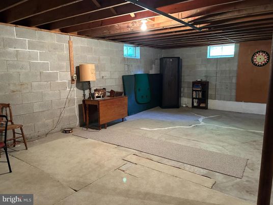 Interior, Stone Walls, Wooden Beams
