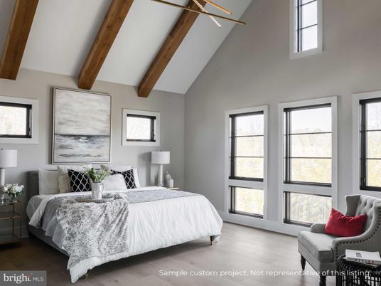 Bedroom, Interior, Wooden Beams, Wood Texture Flooring