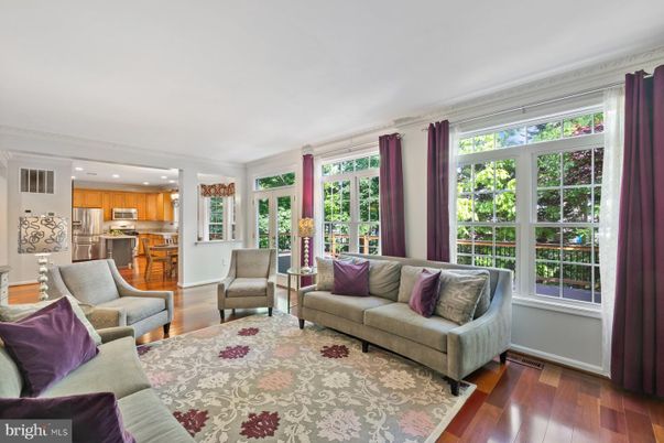 Interior, Kitchen, Living room, Recessed Lighting, Stainless Steel Appliances, Wood Texture Flooring