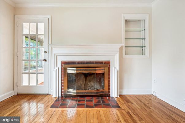 Fireplace, Interior, Wood Texture Flooring