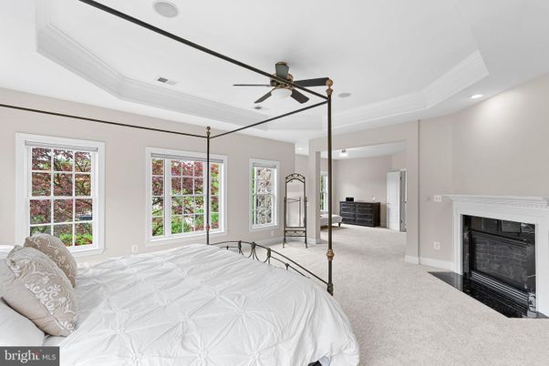 Bedroom, Fireplace, Interior, Recessed Lighting