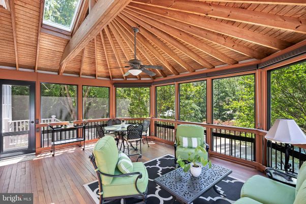 Interior, Sun Room, Wooden Beams, Wooden Ceilings, Wood Texture Flooring