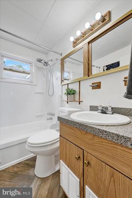 Bathroom, Interior, Wood Texture Flooring