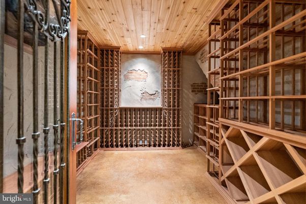 Interior, Recessed Lighting, Wine Storage, Wooden Ceilings