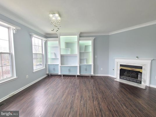 Empty room, Fireplace, Interior, Wood Texture Flooring