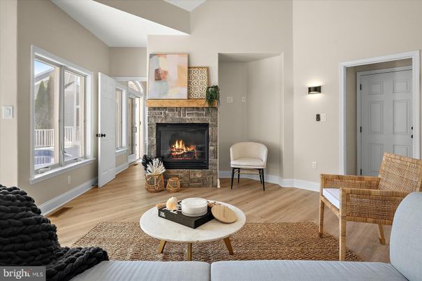 Fireplace, Interior, Living room, Wood Texture Flooring