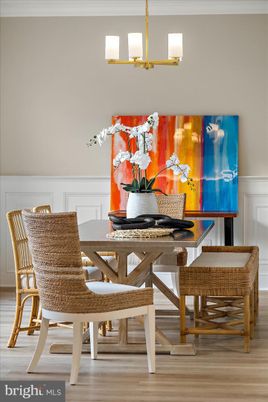Dining room, Interior, Wood Texture Flooring