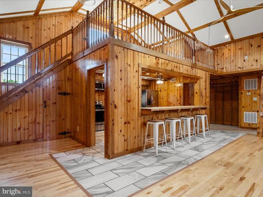 Interior, Kitchen, Wooden Beams, Wood Texture Flooring, Wooden Walls