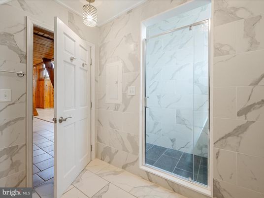 Bathroom, Glass Shower, Interior, Marble, Marble Walls
