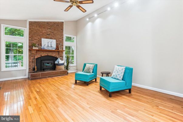 Fireplace, Interior, Stone Walls, Wood Texture Flooring