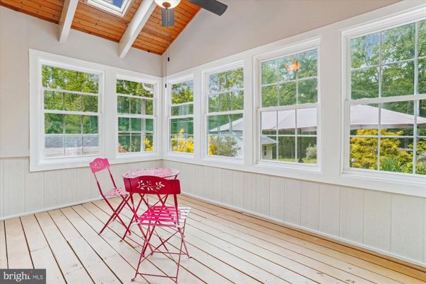 Interior, Sun Room, Wooden Beams, Wooden Ceilings, Wood Texture Flooring