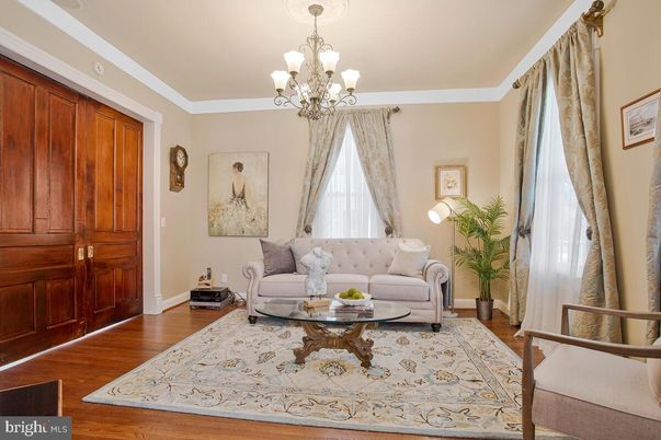 Chandelier, Interior, Living room, Wood Texture Flooring
