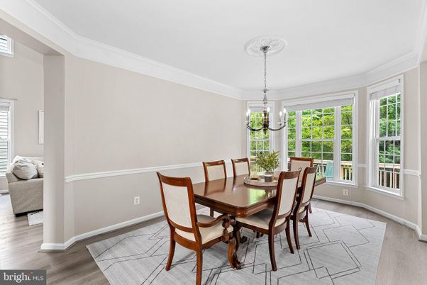 Chandelier, Dining room, Interior, Pendant Lights, Wood Texture Flooring