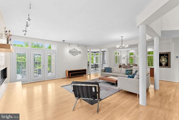 Chandelier, Fireplace, Interior, Living room, Wood Texture Flooring