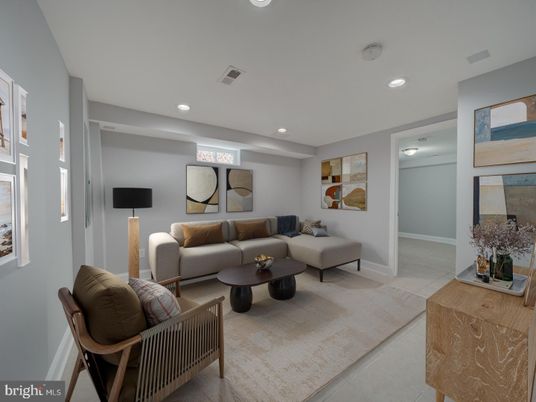 Interior, Living room, Recessed Lighting