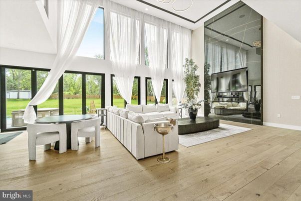 Dining room, Fireplace, Interior, Living room, Wood Texture Flooring