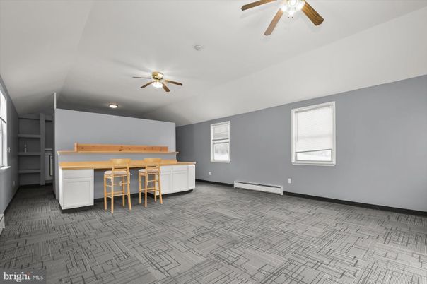 Empty room, Interior, Kitchen, Recessed Lighting