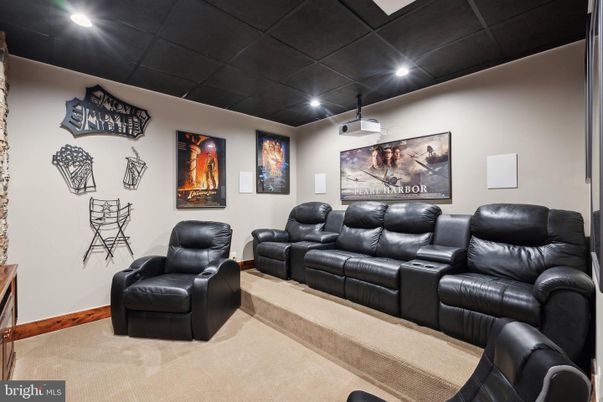 Home Theatre Room, Interior, Recessed Lighting, Theatre Room