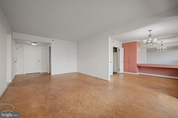 Chandelier, Empty room, Interior, Wood Texture Flooring