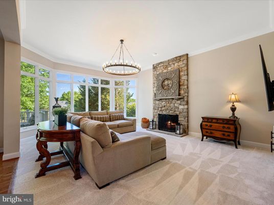 Fireplace, Interior, Living room, Pendant Lights
