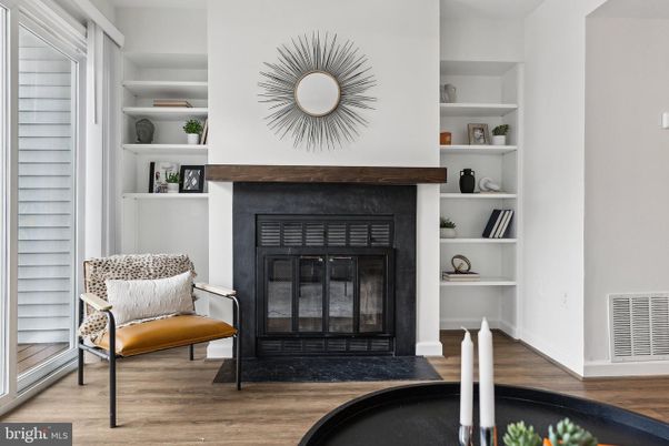 Fireplace, Interior, Wood Texture Flooring