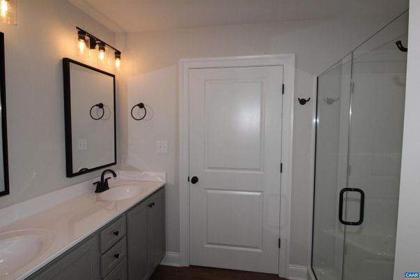 Bathroom, Dual Sink Vanities, Glass Shower, Interior