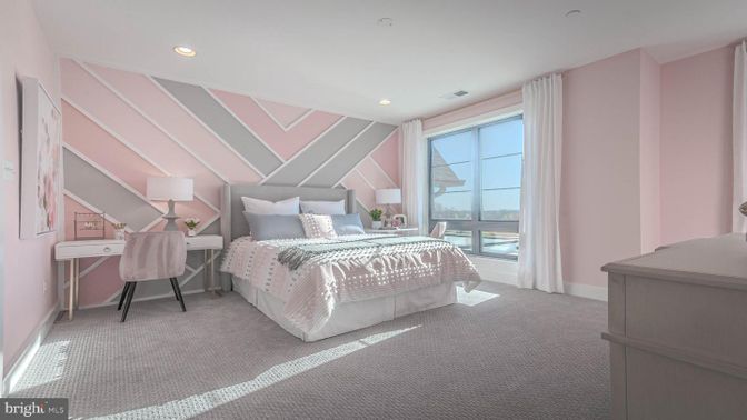 Bedroom, Home Office, Interior, Recessed Lighting