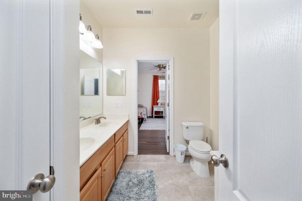 Bathroom, Dual Sink Vanities, Interior, Wood Texture Flooring
