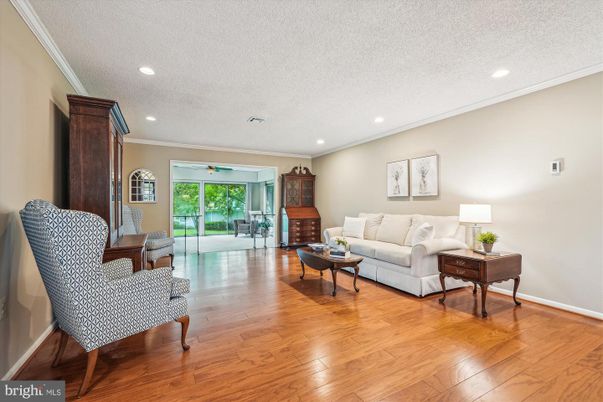Interior, Living room, Piano, Recessed Lighting, Wood Texture Flooring