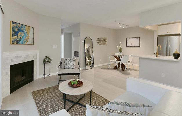 Dining room, Fireplace, Interior, Kitchen, Living room