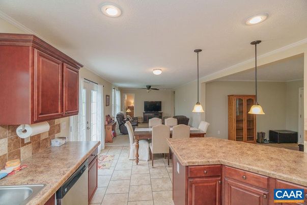 Dining room, Interior, Kitchen, Living room, Pendant Lights, Recessed Lighting