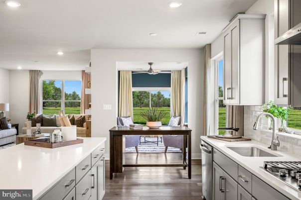Interior, Kitchen, Living room, Recessed Lighting, Stainless Steel Appliances, Wood Texture Flooring