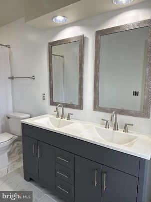 Bathroom, Dual Sink Vanities, Interior, Marble