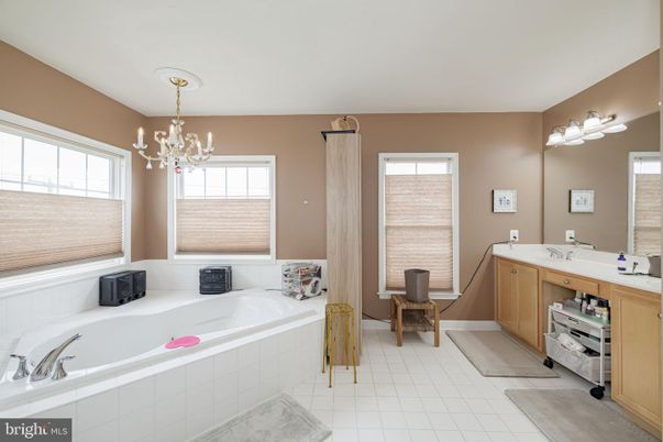 Bathroom, Chandelier, Interior