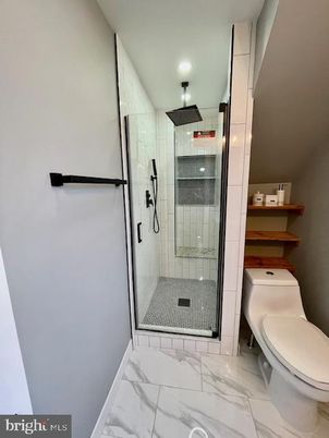 Bathroom, Glass Shower, Interior, Marble