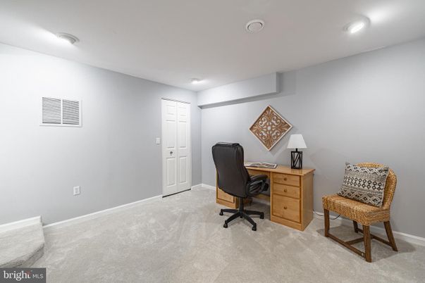 Home Office, Interior, Recessed Lighting