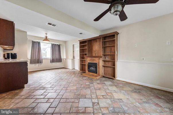 Empty room, Fireplace, Interior