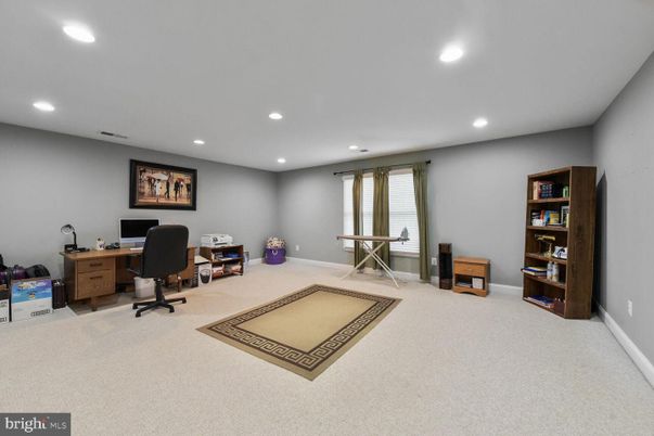 Home Office, Interior, Recessed Lighting