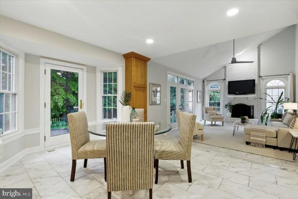 Dining room, Fireplace, Interior, Living room, Marble, Recessed Lighting