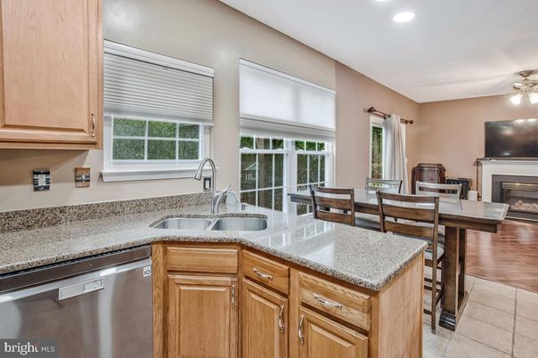 Dining room, Fireplace, Interior, Kitchen, Recessed Lighting, Stainless Steel Appliances