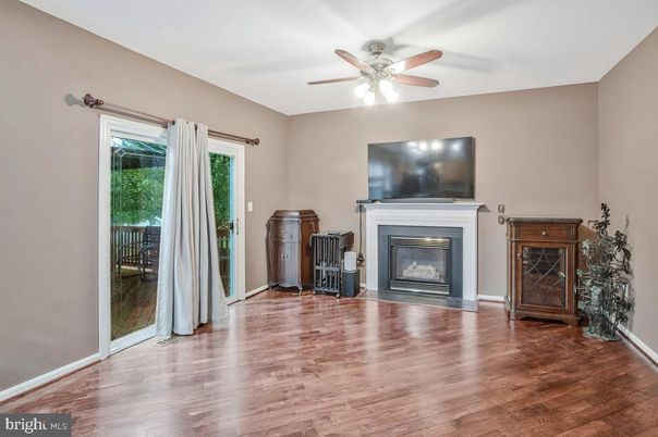 Empty room, Fireplace, Interior, Wood Texture Flooring
